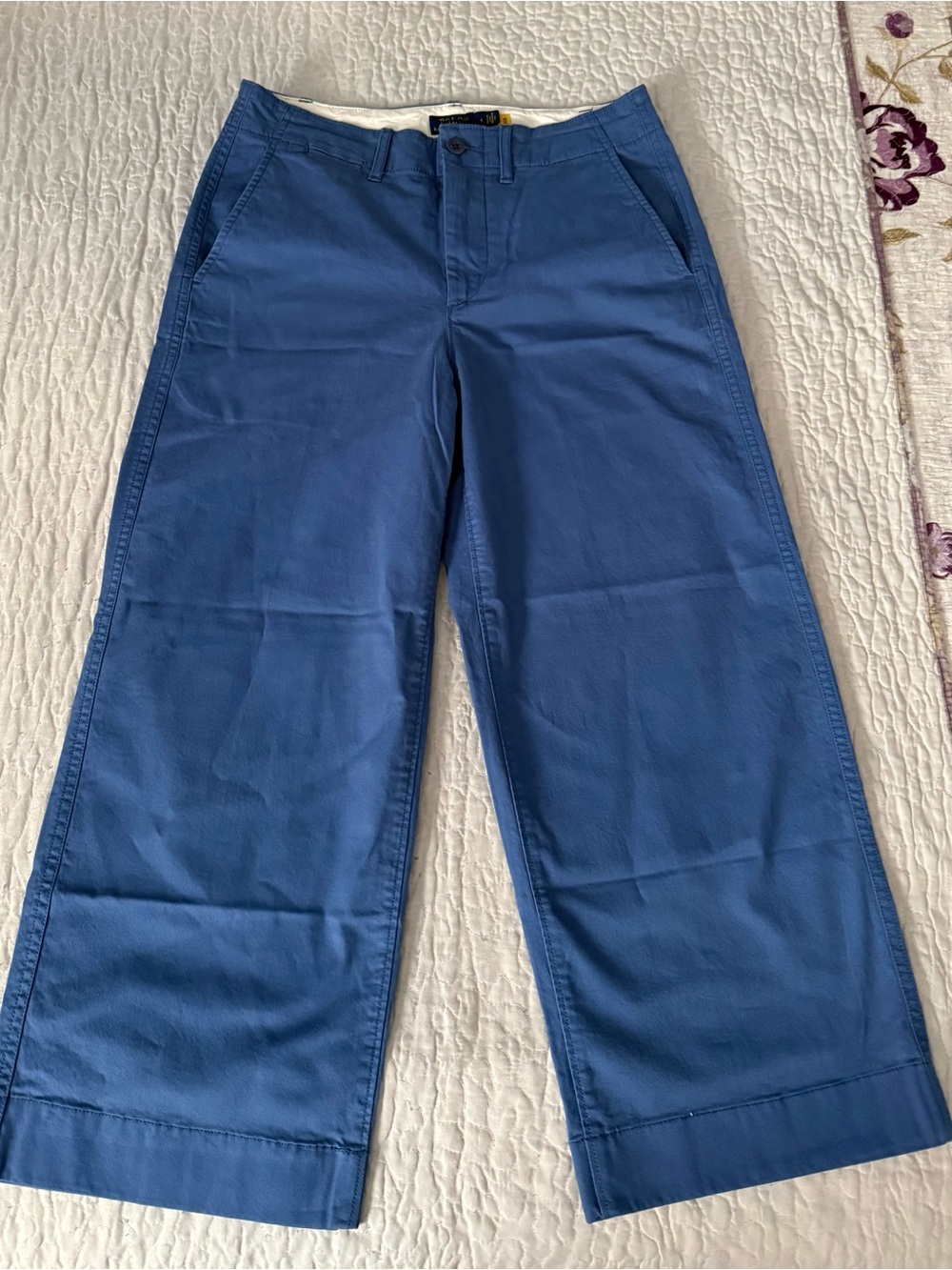 Polo Ralph Lauren women's wide-leg cropped chino pants